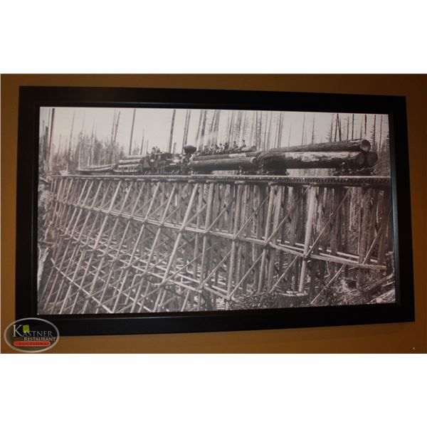 LARGE FRAMED CANVAS PRINT 60"X36"