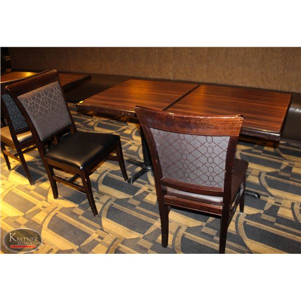 2 DINING TABLES WITH 2 DINING CHAIRS