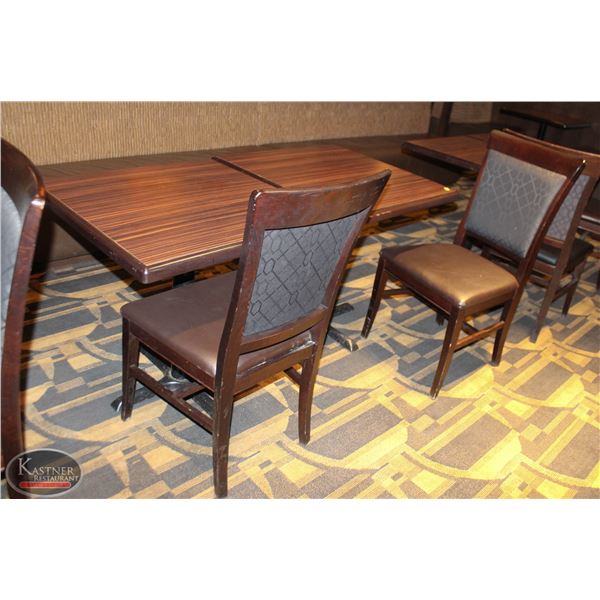 2 DINING TABLES WITH 2 DINING CHAIRS