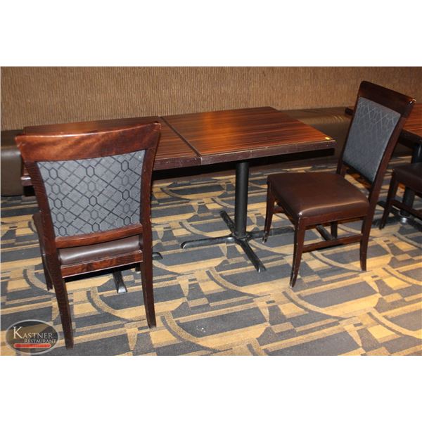 2 DINING TABLES WITH 2 DINING CHAIRS