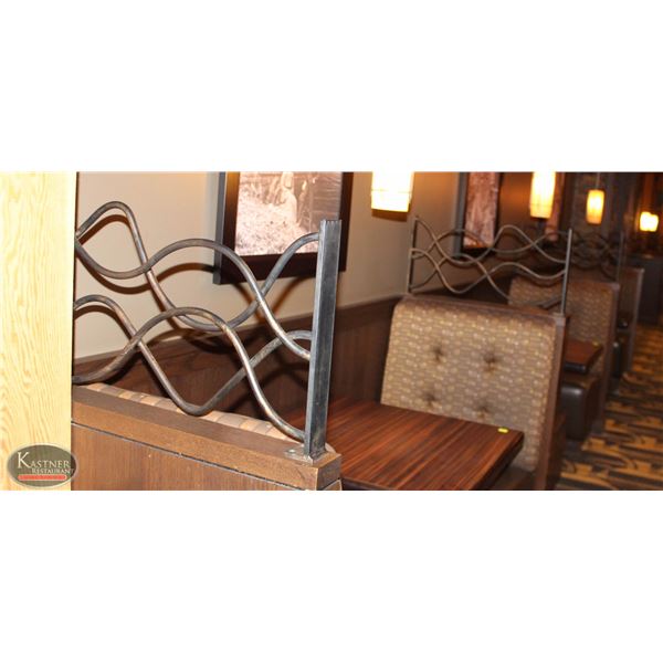 LOT OF 7 METAL DECORATIVE DIVIDERS