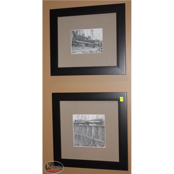 LOT OF 2 FRAMED AND MATTED PICTURES