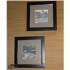 Image 1 : LOT OF 2 FRAMED AND MATTED PICTURES 18"X18"