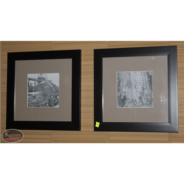 LOT OF TWO FRAMED AND MATTED PICTURES 18"X18"