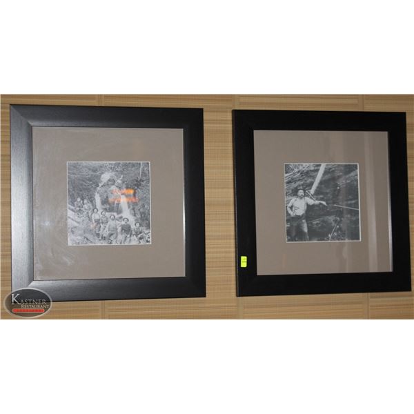 LOT OF TWO FRAMED AND MATTED PICTURES 18"X18"