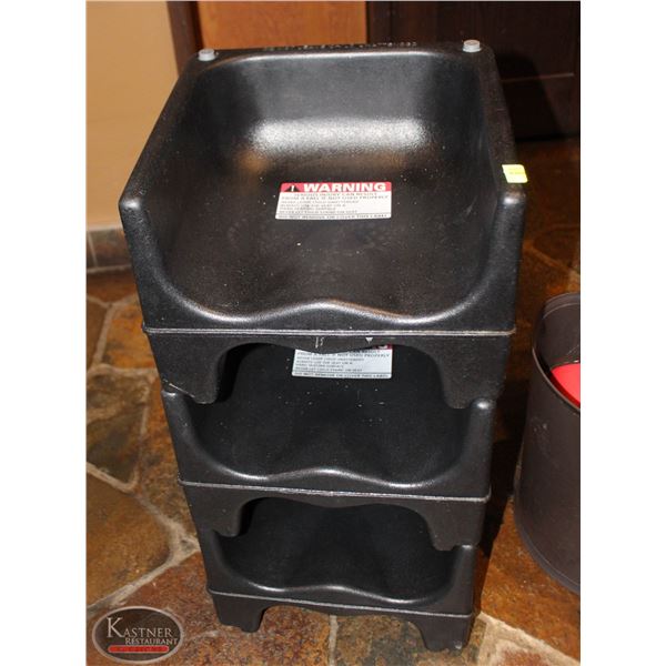 LOT OF 3 PLASTIC BOOSTER SEATS