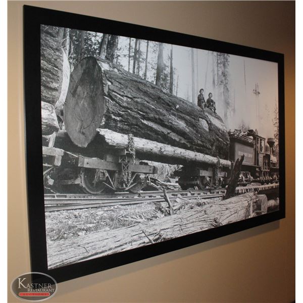 LARGE FRAMED CANVAS PRINT 76"X48"