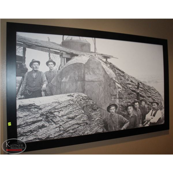 LARGE FRAMED CANVAS PRINT 65"X40"