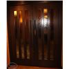Image 1 : DOUBLE DOOR /W CLOSER AND BRASS HANDLES