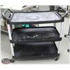 Image 1 : RUBBERMAID 3 TIER SERVICE CART