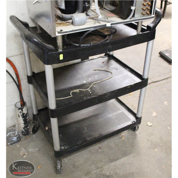 RUBBERMAID 3 TIER SERVICE CART