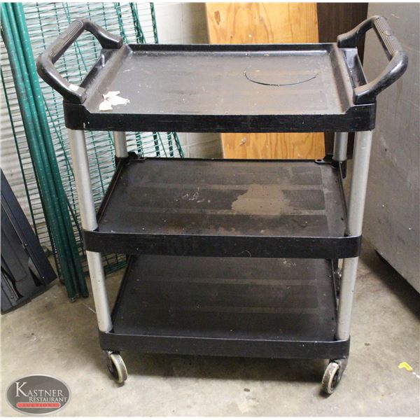 RUBBERMAID 3 TIER SERVICE CART