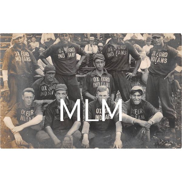Oxford Indians Native American Baseball Team Oxford, Nebraska Photo Postcard