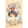 Image 1 : 4 Pretty Ladies in Hats Signed Artist Icart Postcards