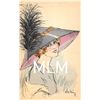 Image 5 : 4 Pretty Ladies in Hats Signed Artist Icart Postcards