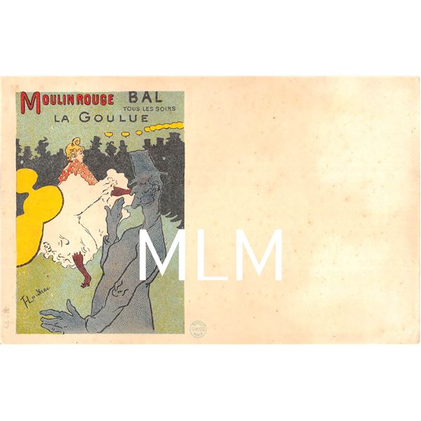 Moulon Rouge Toulouse-lautrec Cinos No. 33 Advertising Postcard