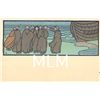 Image 19 : Gisbert Combaz La Mer Scenes of Ocean & Fisherman Set of 12 Postcards