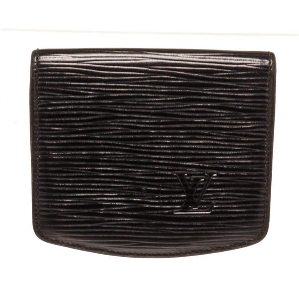 Louis Vuitton Black Epi Leather Cuvette Souple Coin Wallet