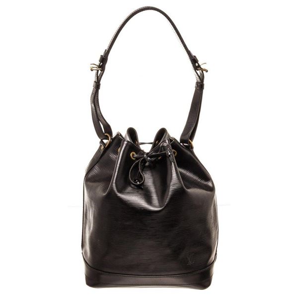 Louis Vuitton Black Epi Leather Noe PM Bucket Bag