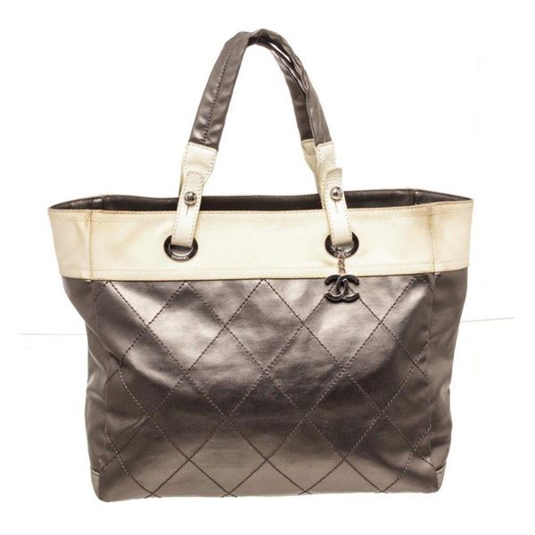 Chanel Brown Leather Paris Biarritz Tote Bag