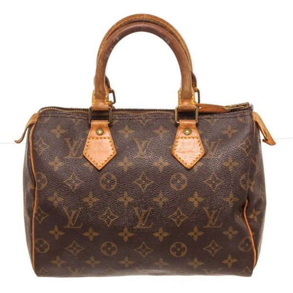 Louis Vuitton Brown Monogram Canvas Speedy 25cm Satchel Bag