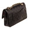 Image 3 : Chanel Black Caviar Leather Classic Double Flap Shoulder Bag