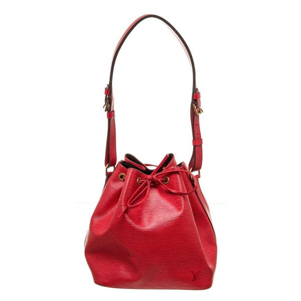Louis Vuitton Red Epi Leather Noe PM Bucket Bag
