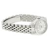 Image 4 : Rolex Ladies Stainless Steel White Roman Quickset Datejust 26MM Wristwatch