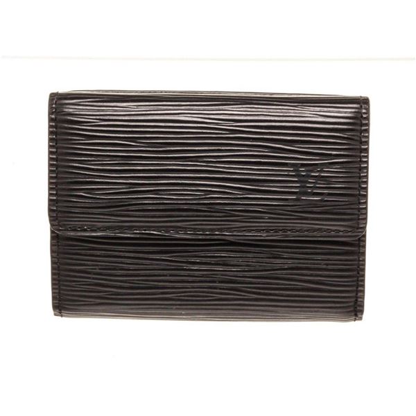 Louis Vuitton Black Epi Leather Ludlow Cardholder Wallet