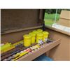 Image 10 : Knaack Rolling Tool Box w/ Contents: Delineators, Wire, Tools, etc