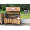 Image 3 : Knaack Rolling Tool Box w/ Contents: Delineators, Wire, Tools, etc