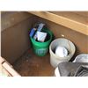 Image 6 : Knaack Rolling Tool Box w/ Contents: Delineators, Wire, Tools, etc