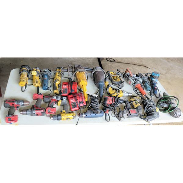 Multiple Power Tools: Milwaukee, DeWalt, Ryobi, Makita, Hilti, etc