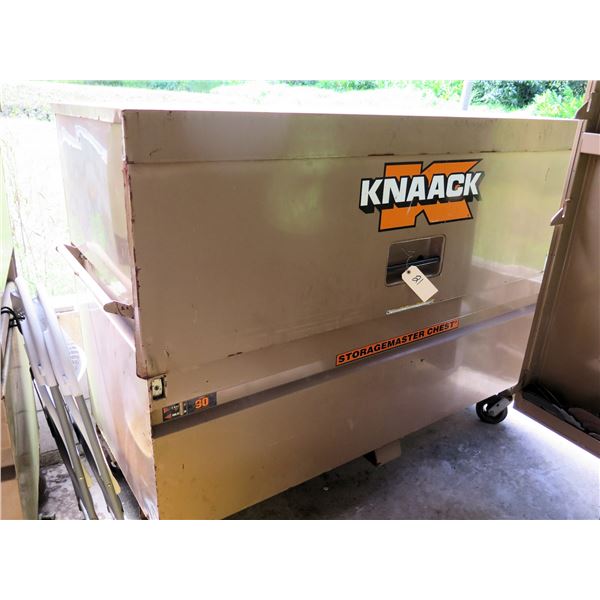 Knaack Storagemaster Chest Rolling Tool Box 90 w/ Contents: Radnor Welding Wires, etc