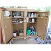 Image 4 : Knaack Jobmaster Cabinet 109 w/ 2 Doors, 6 Inside Shelves & Misc Tools & Paint