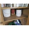 Image 8 : Knaack Jobmaster Cabinet 109 w/ 2 Doors, 6 Inside Shelves & Misc Tools & Paint