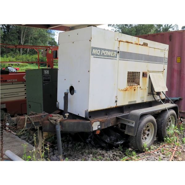 MQ Power DCA-70SSJU Diesel Powered AC Generator 70 KBA/40KW (Engine Runs - See Video)