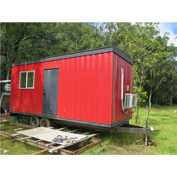 Red Office Trailer -Approx. 8ft x 20ft