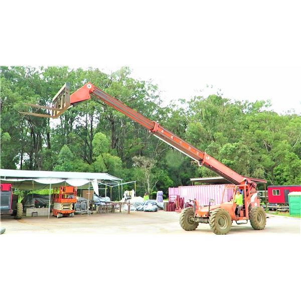 JIG SkyTrak 8042  Telehandler Telescopic Forklift w/ Cab 4-Ton Capacity (Engine Runs - See Vi