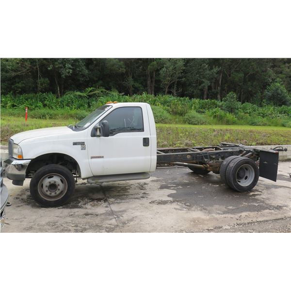 2003 Ford F550 Super Duty Dual Axle Truck (No Truck Body, Engine DOES NOT Run)