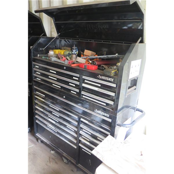 Husky Rolling Tool Chest & Contents: Misc Tools, Clamps, etc