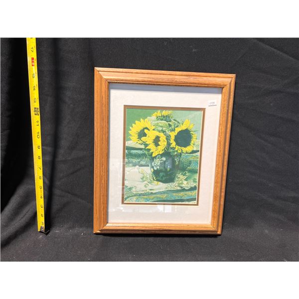 FRAMED PRINT 'SUNFLOWERS'