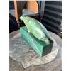 Image 3 : BC JADE STAND WITH SOAPSTONE SEAL CARVING