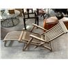 Image 1 : OUTDOOR TEAK CHINTZ & COMPANY PATIO LOUNGER
