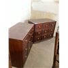 Image 2 : SET OF MATCHING HERITAGE HENREDON CARVED WOOD 3 DRAWER DRESSERS