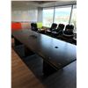 Image 2 : DARKWOOD 12" 4" BOARDROOM TABLE COMES WITH POWER/DATA PORT