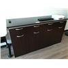Image 1 : DARKWOOD 6' COUNTER HEIGHT BOARDROOM CREDENZA