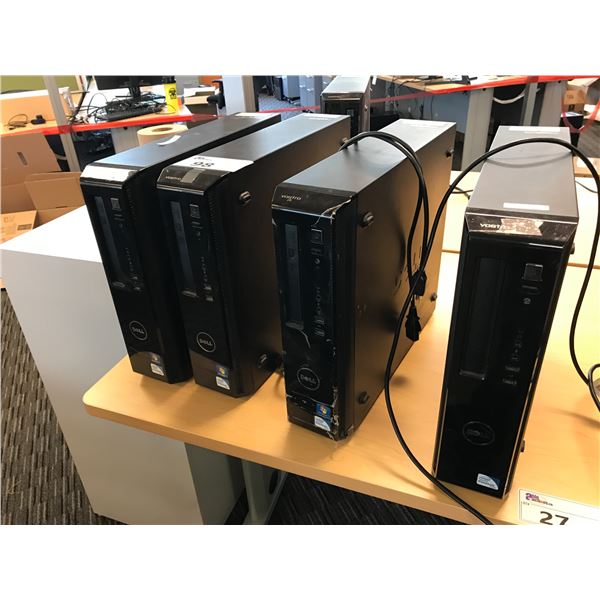 4 DELL VOSTRO 230 DESKTOP COMPUTERS, NO HDD