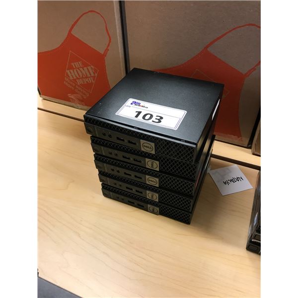 5 DELL OPTIPLEX 3040 MICRO COMPUTERS, NO HDD