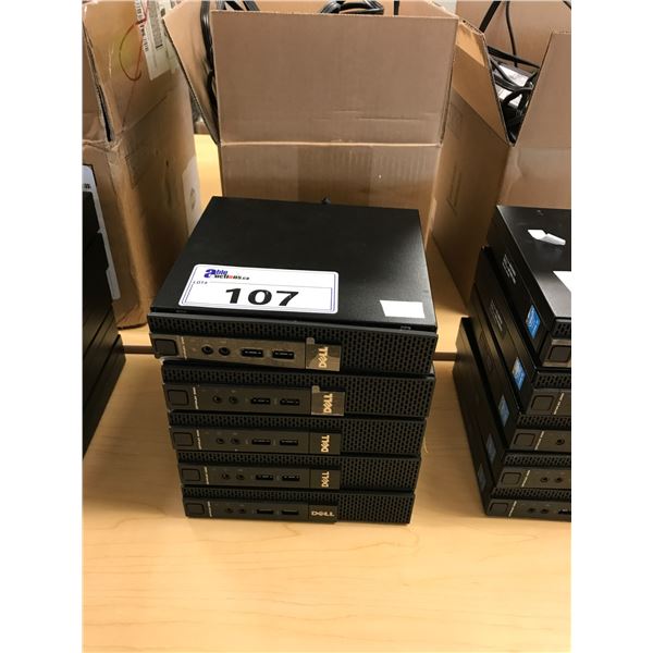 5 DELL OPTIPLEX 3020 MICRO COMPUTERS, NO HDD